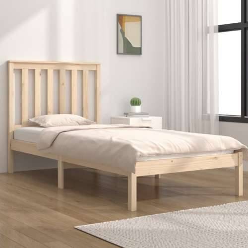 Okvir za krevet od masivne borovine 100 x 200 cm - Prirodna 100 x 200 cm Cijena