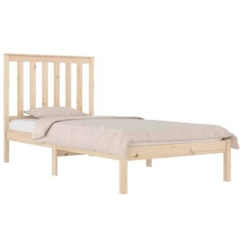Okvir za krevet od masivne borovine 100 x 200 cm - Prirodna 100 x 200 cm Cijena