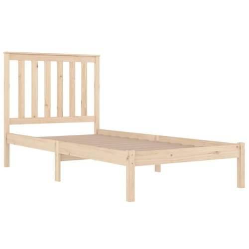 Okvir za krevet od masivne borovine 100 x 200 cm - Prirodna 100 x 200 cm Cijena