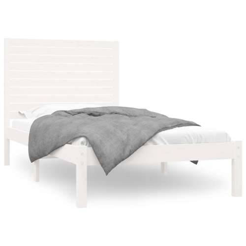 Okvir za krevet od masivne borovine bijeli 90 x 200 cm - Bijela 90 x 200 cm Cijena
