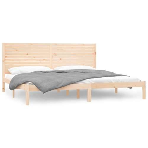 Okvir za krevet od masivnog drva 200 x 200 cm - Prirodna 200 x 200 cm Cijena