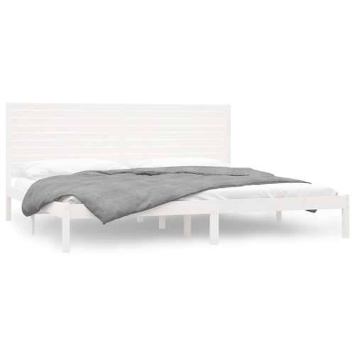Okvir za krevet od masivne borovine bijeli 200 x 200 cm - Bijela 200 x 200 cm Cijena