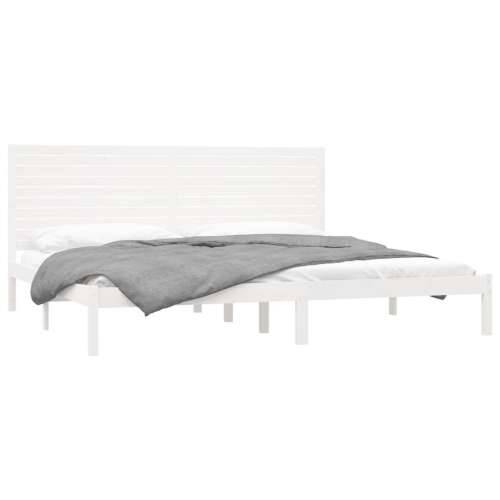 Okvir za krevet od masivne borovine bijeli 200 x 200 cm - Bijela 200 x 200 cm Cijena