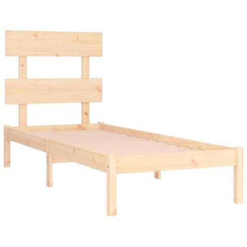 Okvir za krevet od masivnog drva 90 x 190 cm jednokrevetni Prirodna 90 x 190 cm Cijena
