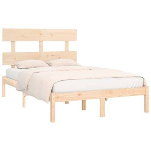 Okvir za krevet od masivnog drva 120 x 200 cm - Prirodna 120 x 200 cm Cijena