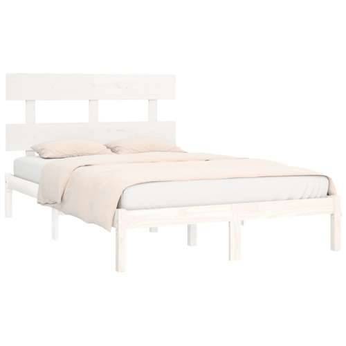 Okvir za krevet od masivnog drva bijeli 180 x 200 cm veliki - Bijela 180 x 200 cm Cijena