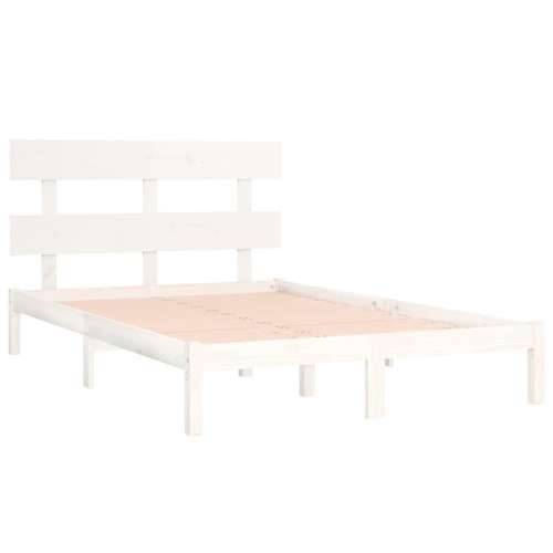 Okvir za krevet od masivnog drva bijeli 180 x 200 cm veliki - Bijela 180 x 200 cm Cijena