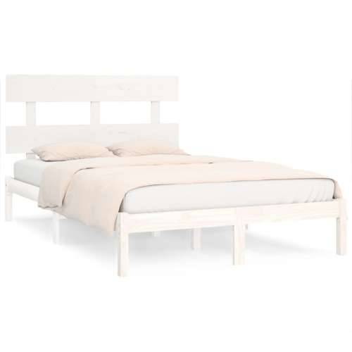 Okvir za krevet od masivne borovine bijeli 200 x 200 cm - Bijela 200 x 200 cm Cijena