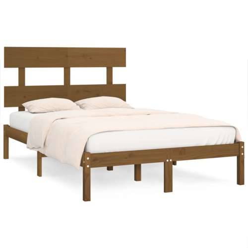 Okvir za krevet od masivne borovine boja meda 200 x 200 cm - boja meda 200 x 200 cm Cijena