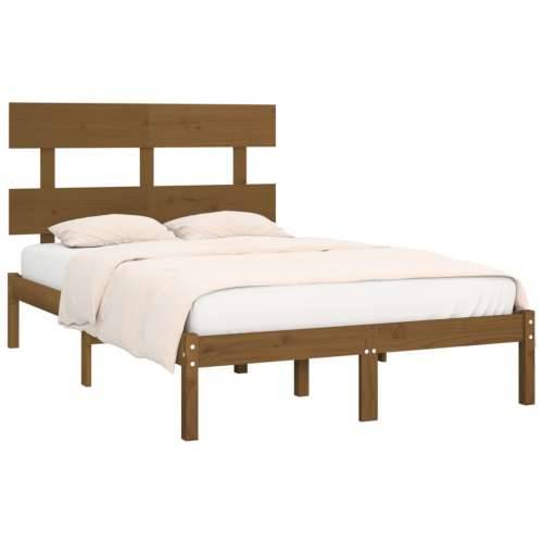 Okvir za krevet od masivne borovine boja meda 200 x 200 cm - boja meda 200 x 200 cm Cijena
