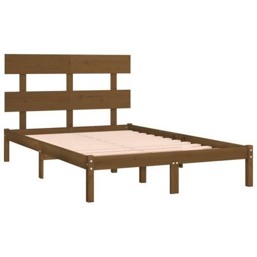 Okvir za krevet od masivne borovine boja meda 200 x 200 cm - boja meda 200 x 200 cm Cijena