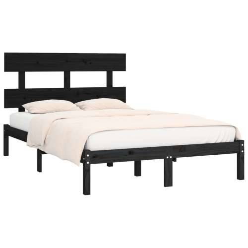 Okvir za krevet od masivne borovine crni 200 x 200 cm - Crna 200 x 200 cm Cijena