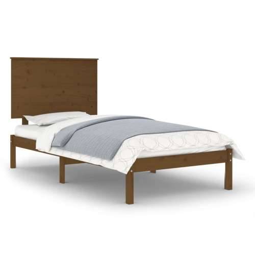 Okvir za krevet od masivne borovine boja meda 100 x 200 cm - boja meda 100 x 200 cm Cijena