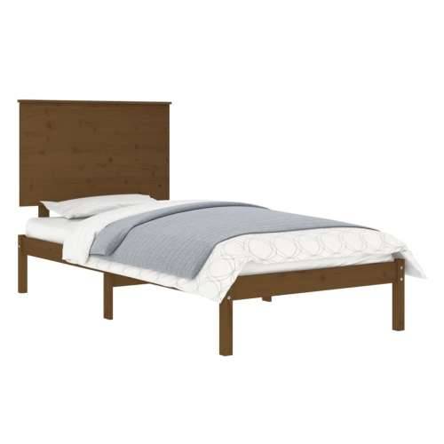 Okvir za krevet od masivne borovine boja meda 100 x 200 cm - boja meda 100 x 200 cm Cijena