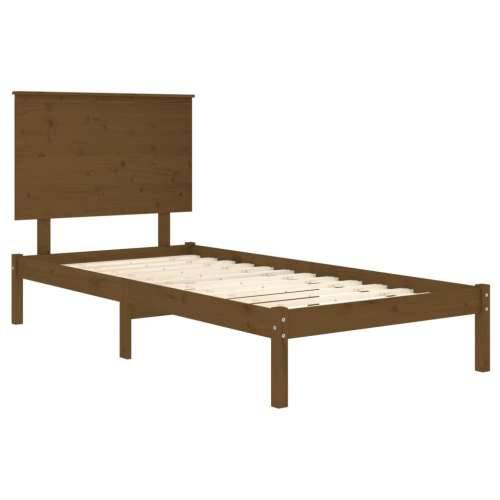 Okvir za krevet od masivne borovine boja meda 100 x 200 cm - boja meda 100 x 200 cm Cijena