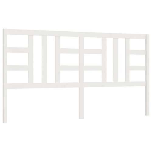 Uzglavlje za krevet bijelo 206 x 4 x 100 cm od masivne borovine - Bijela 206 x 100 cm 1 Cijena