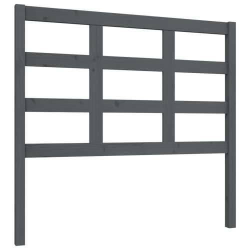 Uzglavlje za krevet sivi 105,5 x 4 x 100 cm od masivne borovine - Siva 105.5 x 100 cm 1 Cijena