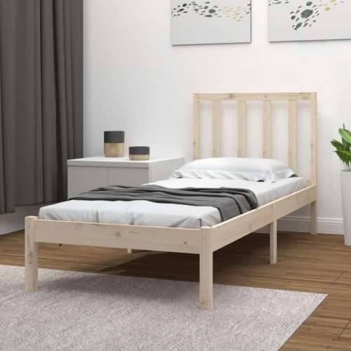Okvir za krevet od masivne borovine 90x190 cm jednokrevetni - Prirodna 90 x 190 cm Cijena