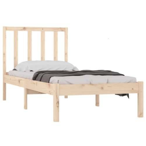 Okvir za krevet od masivne borovine 90x190 cm jednokrevetni - Prirodna 90 x 190 cm Cijena