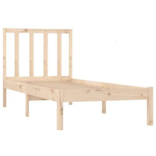 Okvir za krevet od masivne borovine 90x190 cm jednokrevetni - Prirodna 90 x 190 cm Cijena