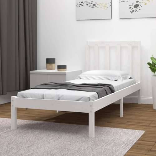 Okvir za krevet od masivne borovine bijeli 90 x 190 cm mali - Bijela 90 x 190 cm Cijena