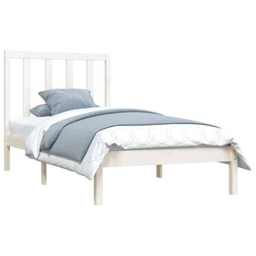 Okvir za krevet od borovine bijeli 75x190 cm jednokrevetni - Bijela 75 x 190 cm Cijena