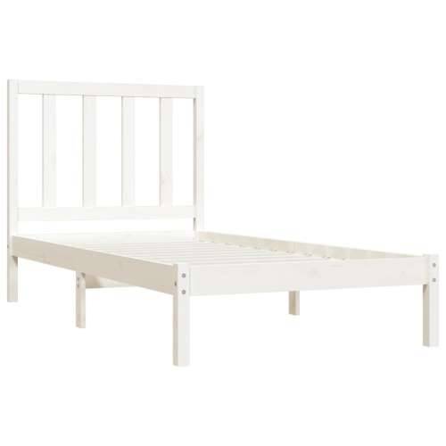 Okvir za krevet od borovine bijeli 75x190 cm jednokrevetni - Bijela 75 x 190 cm Cijena