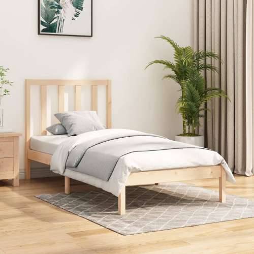 Okvir za krevet od masivne borovine 90x190 cm jednokrevetni - Prirodna 90 x 190 cm Cijena
