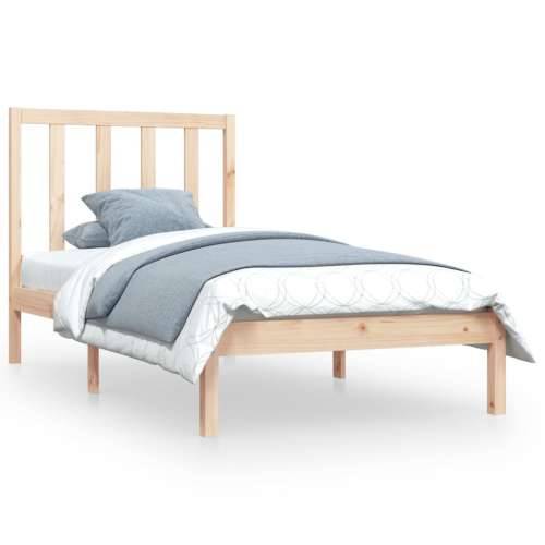 Okvir za krevet od masivne borovine 90x190 cm jednokrevetni - Prirodna 90 x 190 cm Cijena