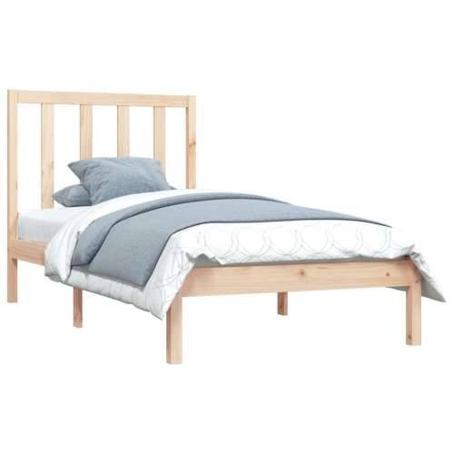 Okvir za krevet od masivne borovine 90x190 cm jednokrevetni - Prirodna 90 x 190 cm Cijena