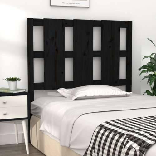 Uzglavlje za krevet crno 95,5 x 4 x 100 cm od masivne borovine Cijena