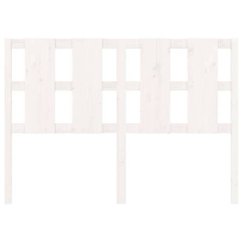 Uzglavlje za krevet bijelo 125,5x4x100 cm od masivne borovine Cijena