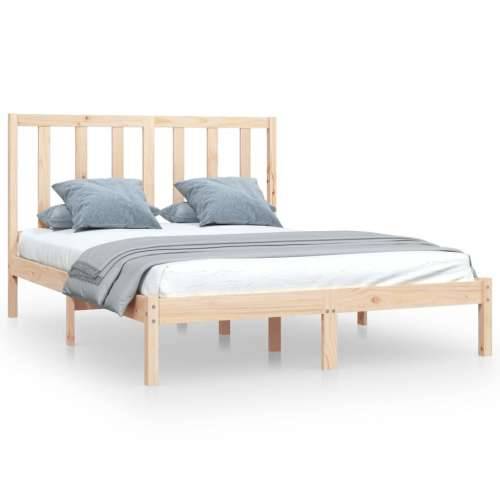 Okvir za krevet od masivne borovine 140 x 200 cm - Prirodna 140 x 200 cm Cijena