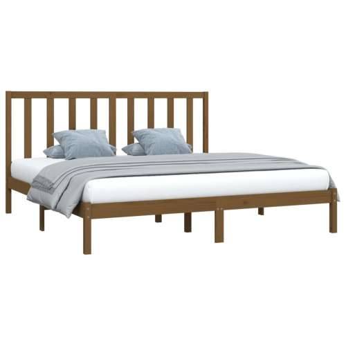 Okvir za krevet od masivne borovine boja meda 200 x 200 cm - boja meda 200 x 200 cm Cijena