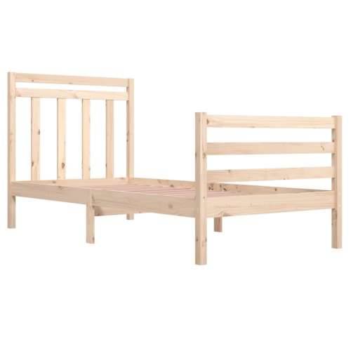Okvir za krevet od masivnog drva 90 x 200 cm Prirodna 90 x 200 cm Cijena