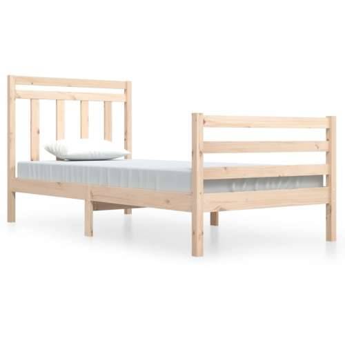 Okvir za krevet od masivnog drva 100 x 200 cm Prirodna 100 x 200 cm Cijena