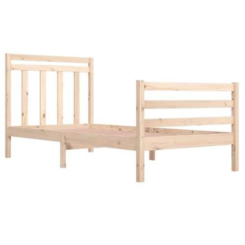 Okvir za krevet od masivnog drva 100 x 200 cm Prirodna 100 x 200 cm Cijena