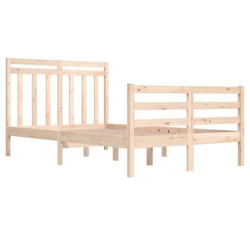 Okvir za krevet od masivnog drva 120 x 200 cm - Prirodna 120 x 200 cm Cijena