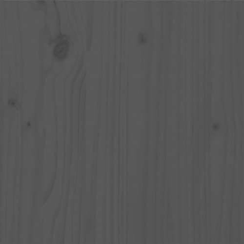 Okvir za krevet od masivnog drva sivi 200 x 200 cm - Siva 200 x 200 cm Cijena