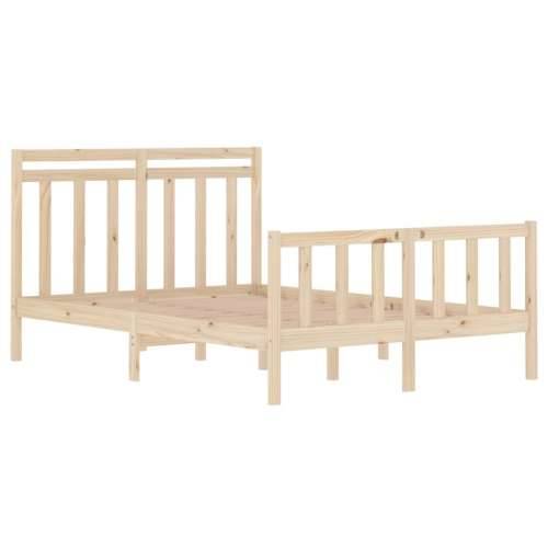 Okvir za krevet od masivnog drva 140 x 190 cm - Prirodna 140 x 190 cm Cijena