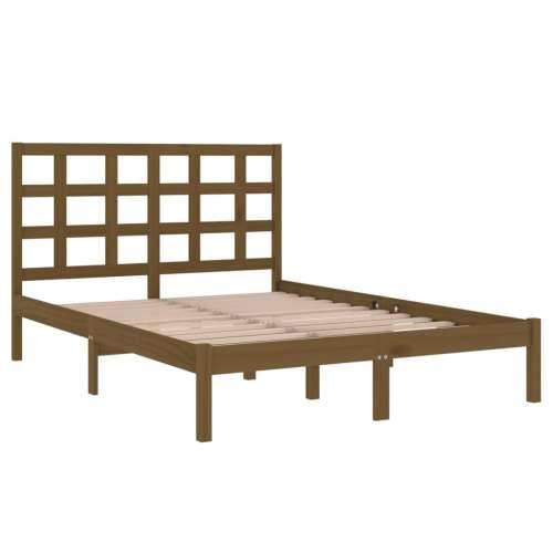 Okvir za krevet od masivne borovine boja meda 200 x 200 cm - boja meda 200 x 200 cm Cijena
