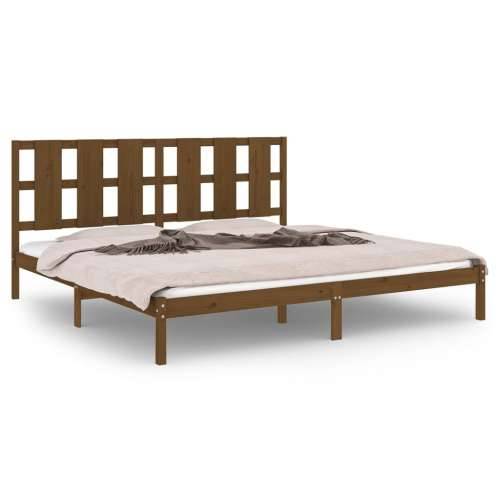 Okvir za krevet od masivne borovine boja meda 200 x 200 cm - boja meda 200 x 200 cm Cijena