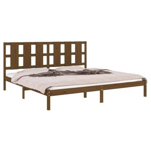 Okvir za krevet od masivne borovine boja meda 200 x 200 cm - boja meda 200 x 200 cm Cijena