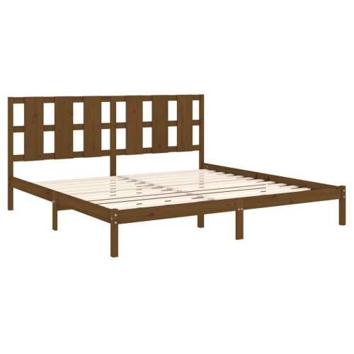 Okvir za krevet od masivne borovine boja meda 200 x 200 cm - boja meda 200 x 200 cm Cijena