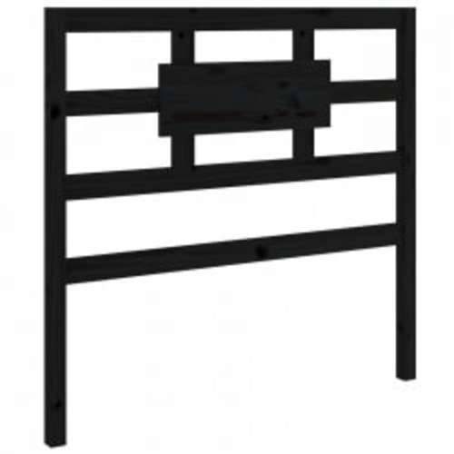 Okvir za krevet crni od masivnog drva 90 x 190 cm mali Cijena