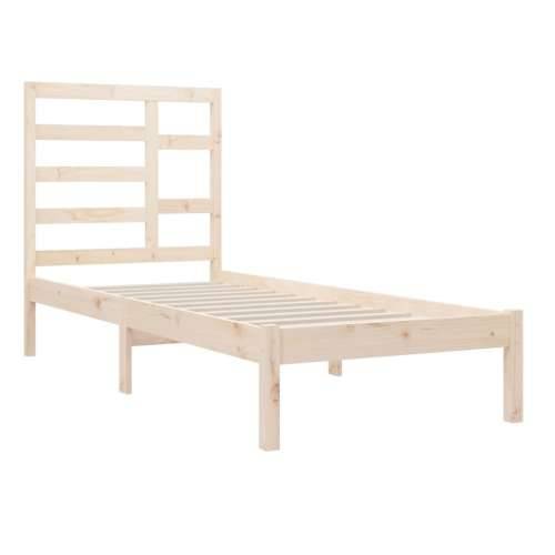 Okvir za krevet od masivnog drva 90 x 200 cm Prirodna 90 x 200 cm Cijena