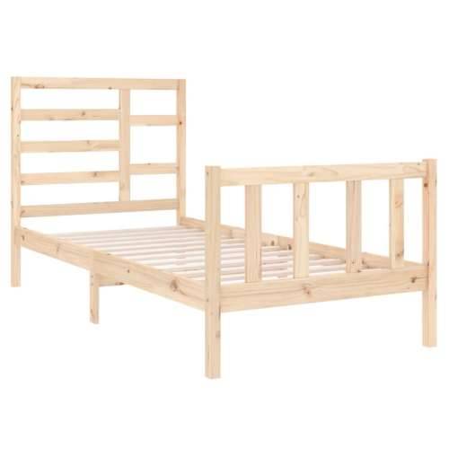 Okvir za krevet od masivnog drva 90 x 190 cm jednokrevetni Prirodna 90 x 190 cm Cijena