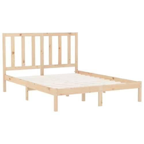 Okvir za krevet od masivnog drva 160 x 200 cm - Prirodna 160 x 200 cm Cijena