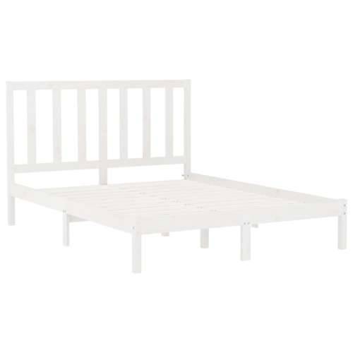 Okvir za krevet od masivnog drva bijeli 160 x 200 cm - Bijela 160 x 200 cm Cijena