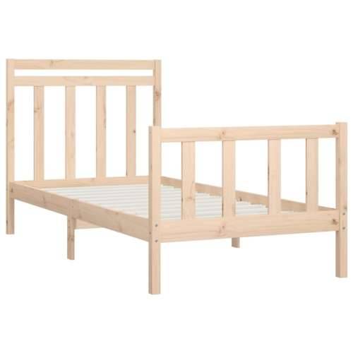 Okvir za krevet od masivne borovine 100 x 200 cm - Prirodna 100 x 200 cm Cijena